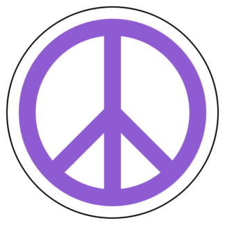 Peace Sign Sticker (Lavender)